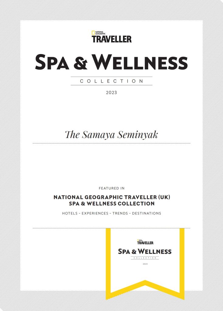Spa & Wellness Collection 2023 by National Geographic Traveller